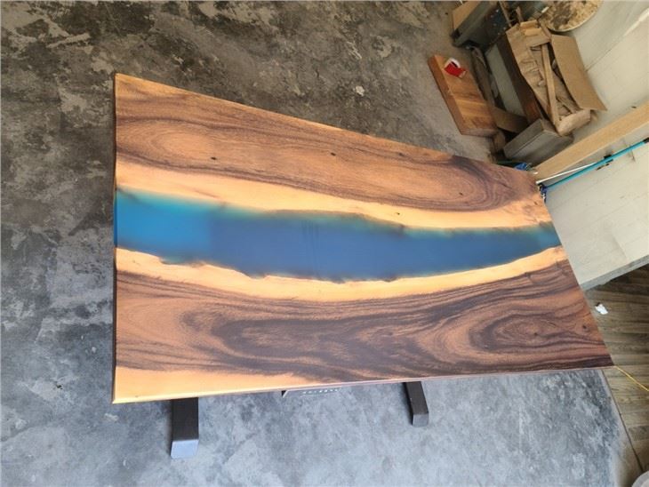 Elektromos Lift Resin river asztal